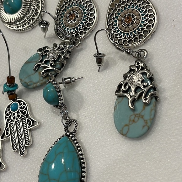 NWT 4 Pc Boho Bohemian earrings bundle lot - Picture 3 of 3